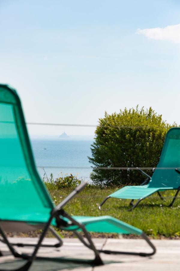 La Metairie-Du-Vauhariot - Vue Mer Et Mont Saint Michel - Piscine Chauffee - Acces Gr34 Κανκάλ Εξωτερικό φωτογραφία